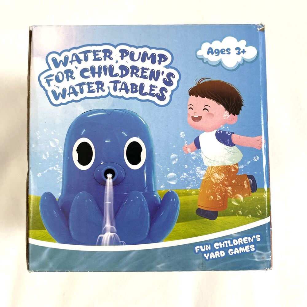 Kids Water Table Pump Magnetic Octopus Waterfall Flow Rechargeable Battery